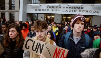 Cambridge Ringe And Latin School Students Protest Gun Violence
