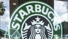 Starbucks Coffee sign.