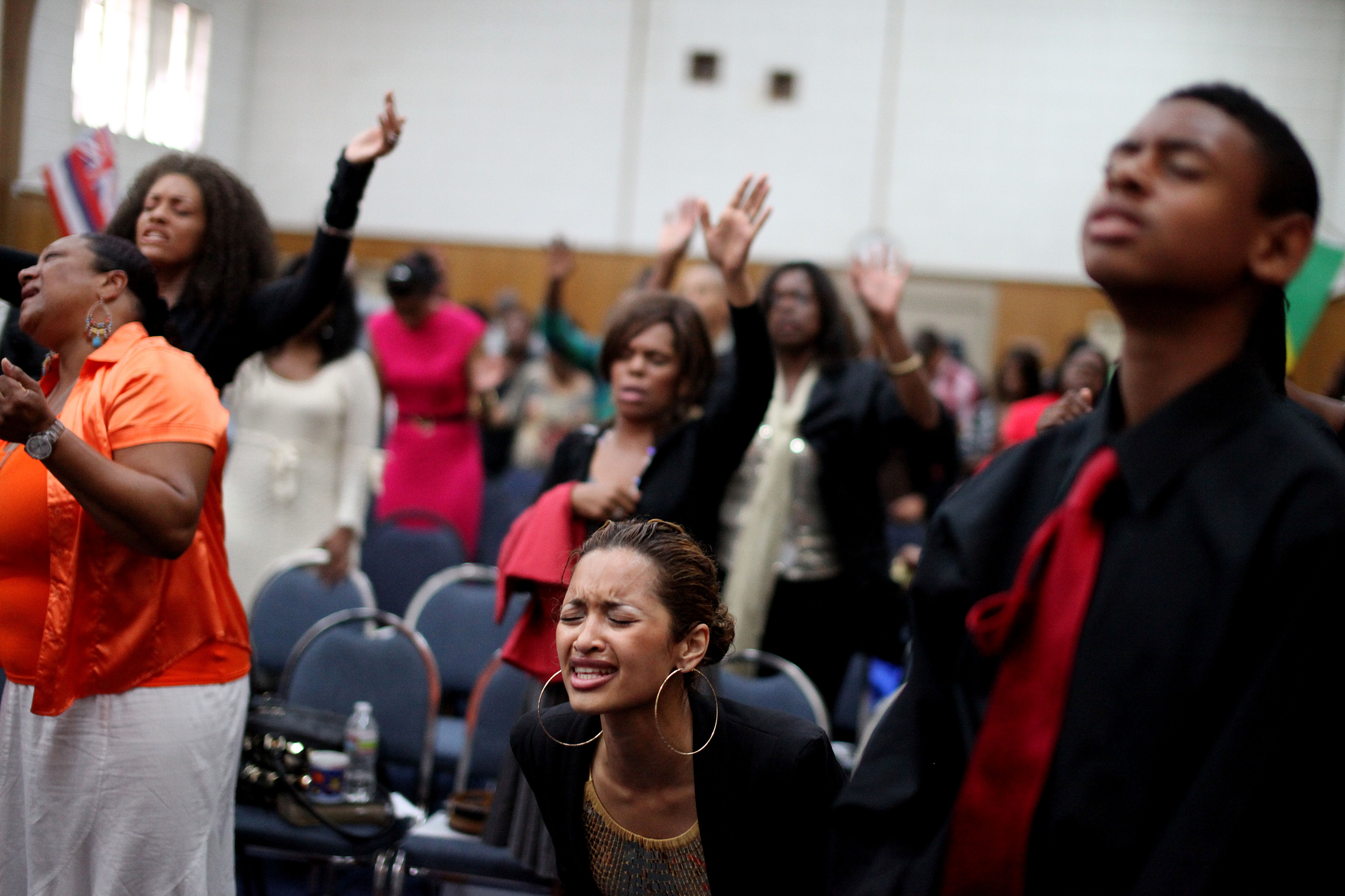 USA: Religion: Worshipers at Revival Church