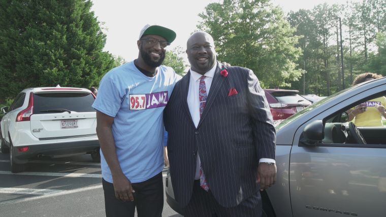 Rickey Smiley Gives Corey Patrick A Car