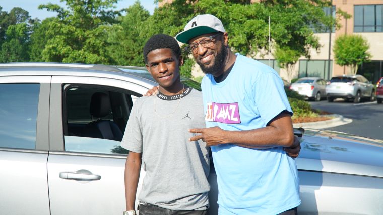 Rickey Smiley Gives Corey Patrick A Car