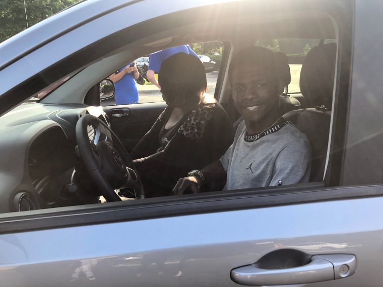 Rickey Smiley Gives Corey Patrick A Car