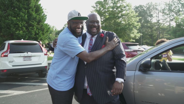 Rickey Smiley Gives Corey Patrick A Car