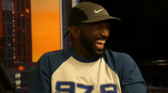 Rickey Smiley laughing