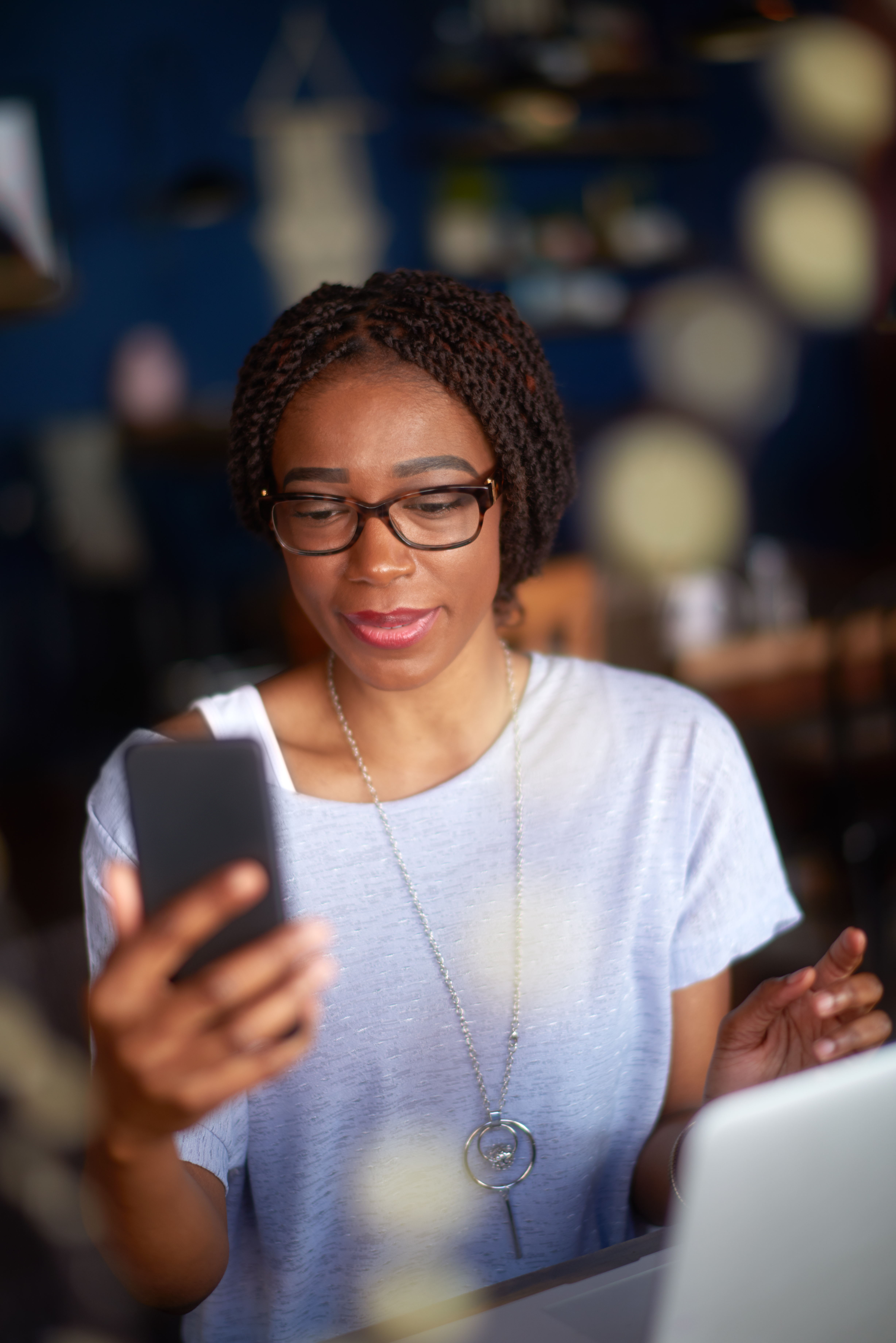 Woman taking a selfie