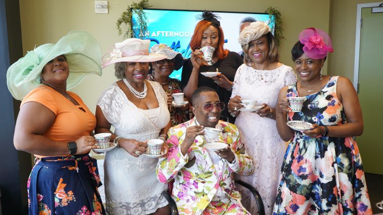 Gary With Da Tea With His Co-Workers