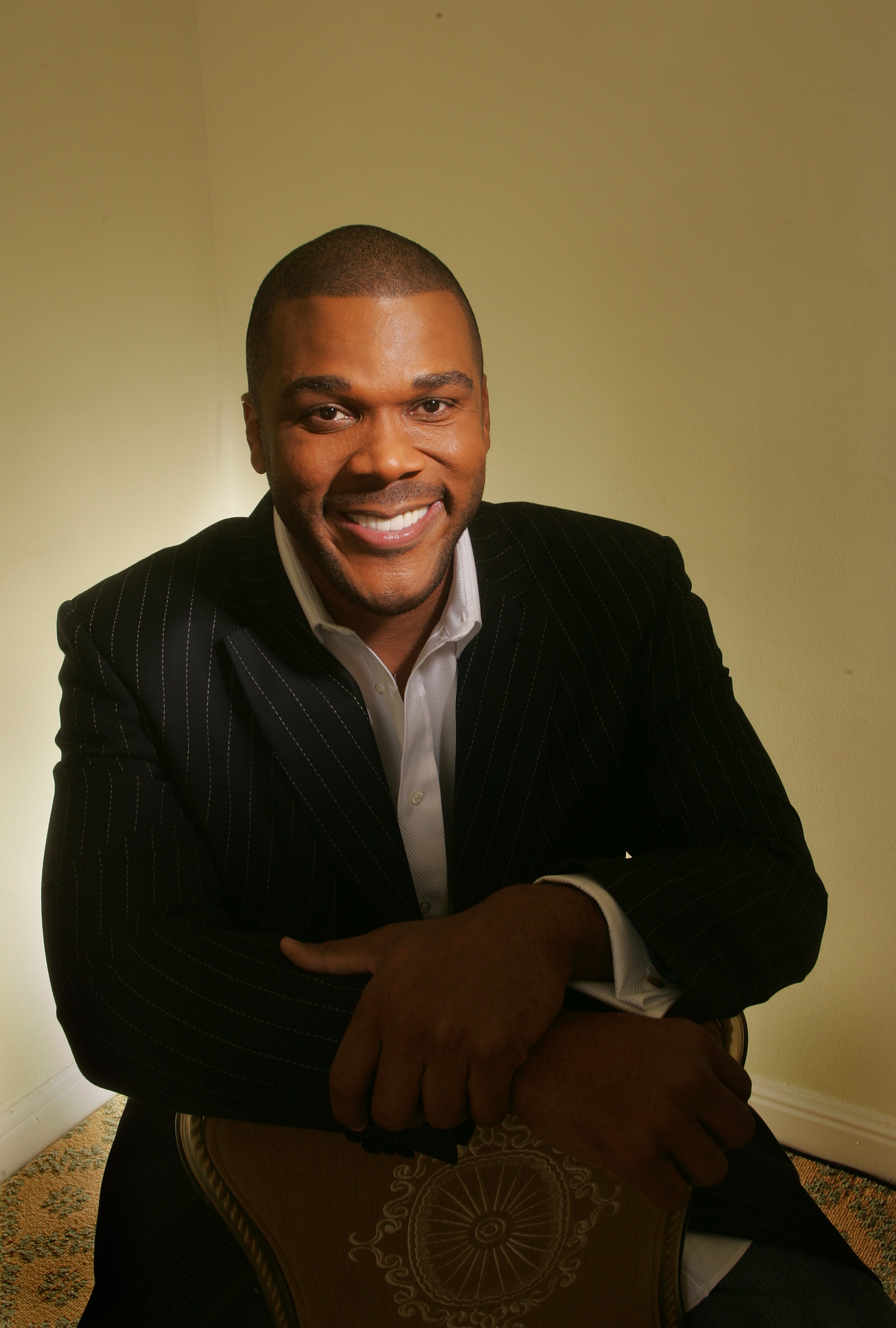Tyler Perry, the creator/writer/director/producer of the hit movie Diary of a Mad Black Woman. His