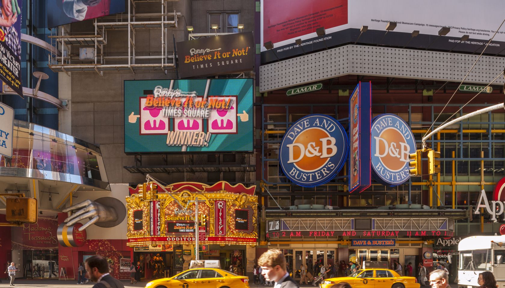W 42nd street, a major crosstown street in the New York City borough of Manhattan