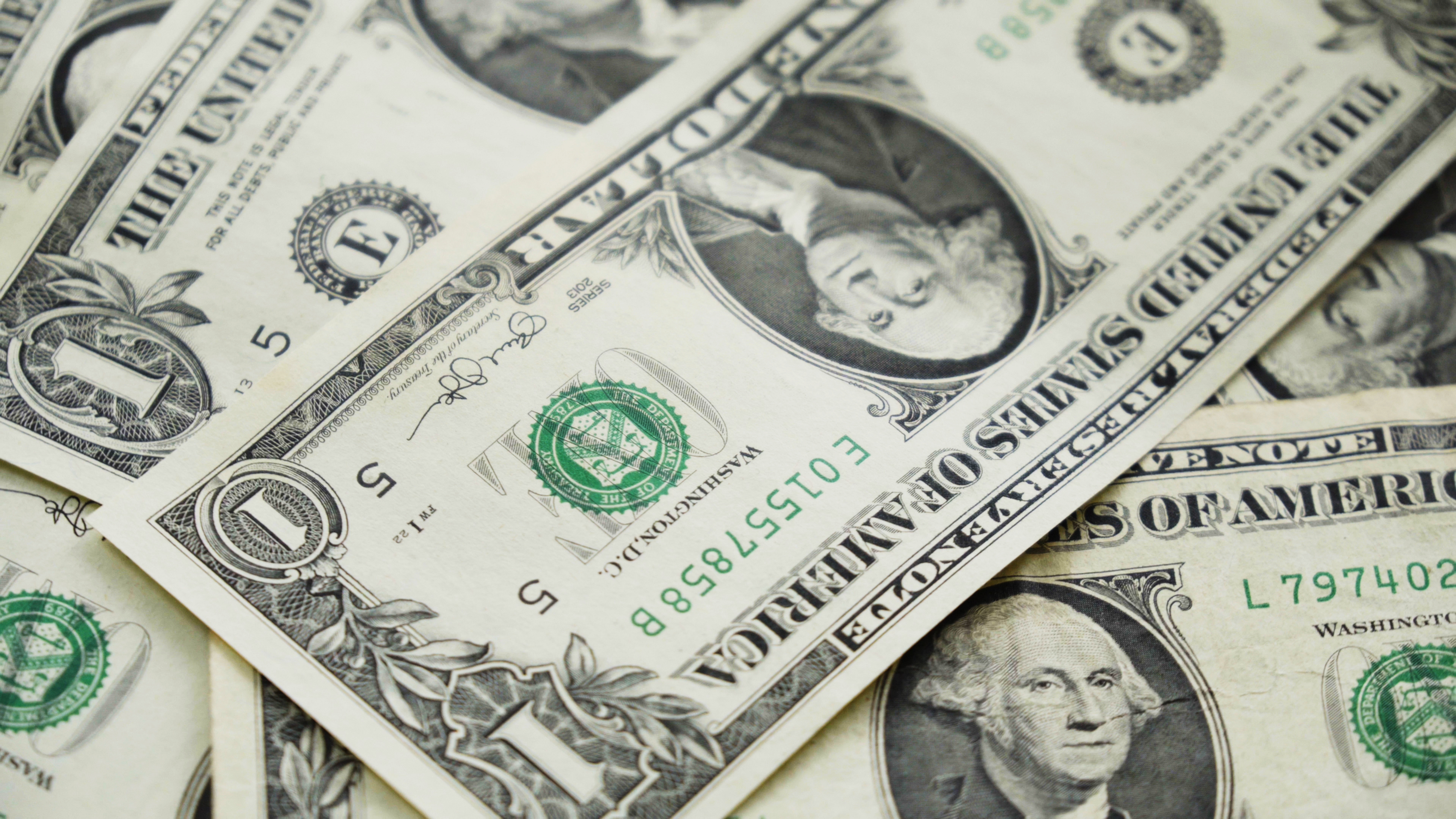 Close-Up Of American Dollars