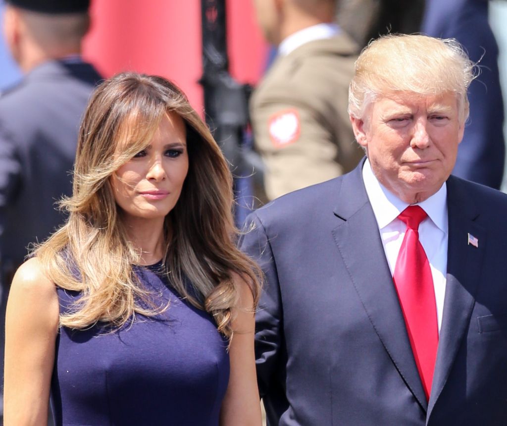 U.S. President Donald Trump and First Lady Melania Trump in Poland
