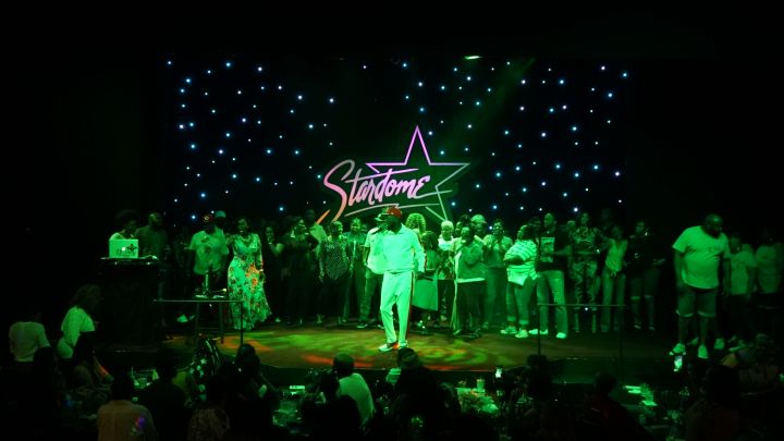 Rickey Smiley Hosts Karaoke Night at Star Dome with Eva Marcille