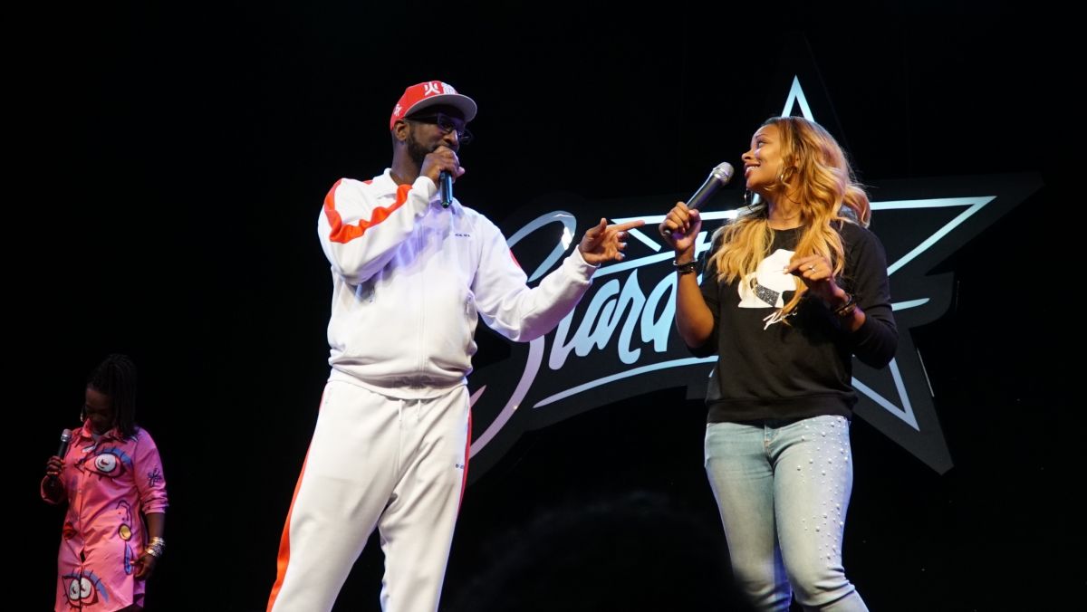 Rickey Smiley Hosts Karaoke Night at Star Dome with Eva Marcille