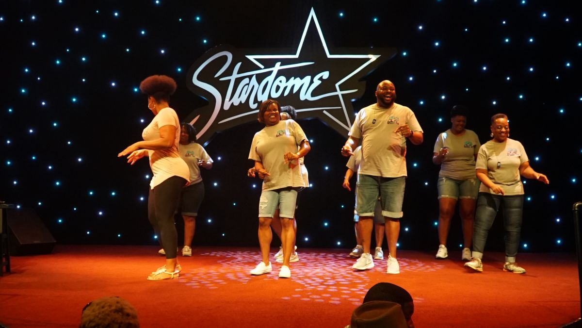 Rickey Smiley Hosts Karaoke Night at Star Dome with Eva Marcille