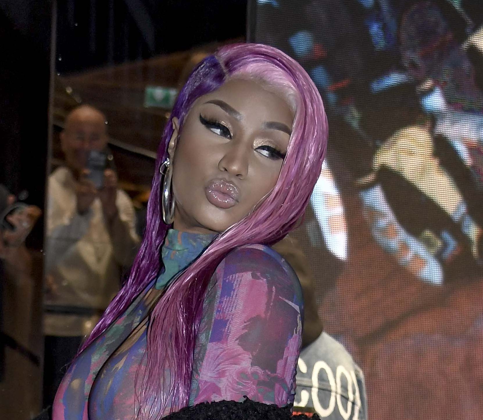 Nicki Minaj at the new Diesel Capsule Collection presentation in Milan