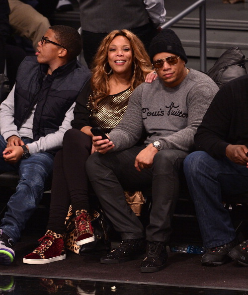 Celebrities Attend The New York Knicks Vs Brooklyn Nets Game - December 5, 2013