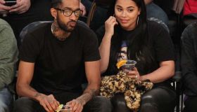 Celebs at Lakers game.