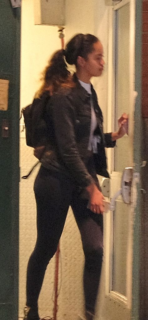 Malia Obama leaving work