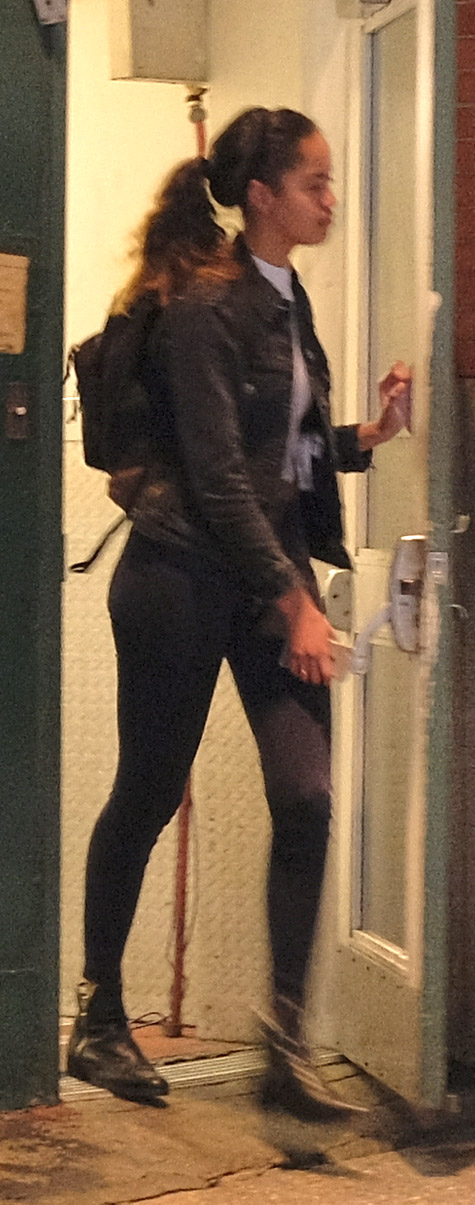 Malia Obama leaving work