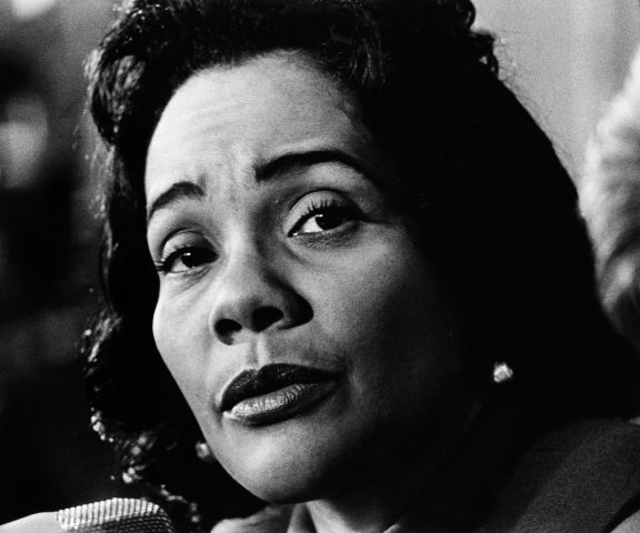 ''CORETTA SCOTT KING (1927-2006). American Civil Rights leader; wife of Martin Luther King, Jr. Photographed in 1971.''
