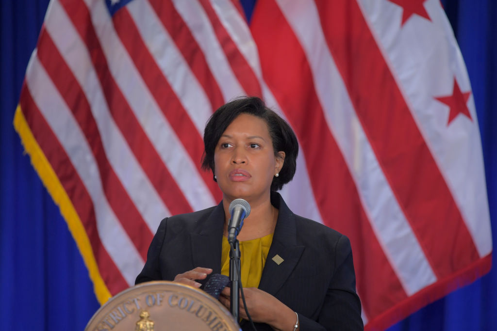 Washington DC Mayor Muriel Bowser...