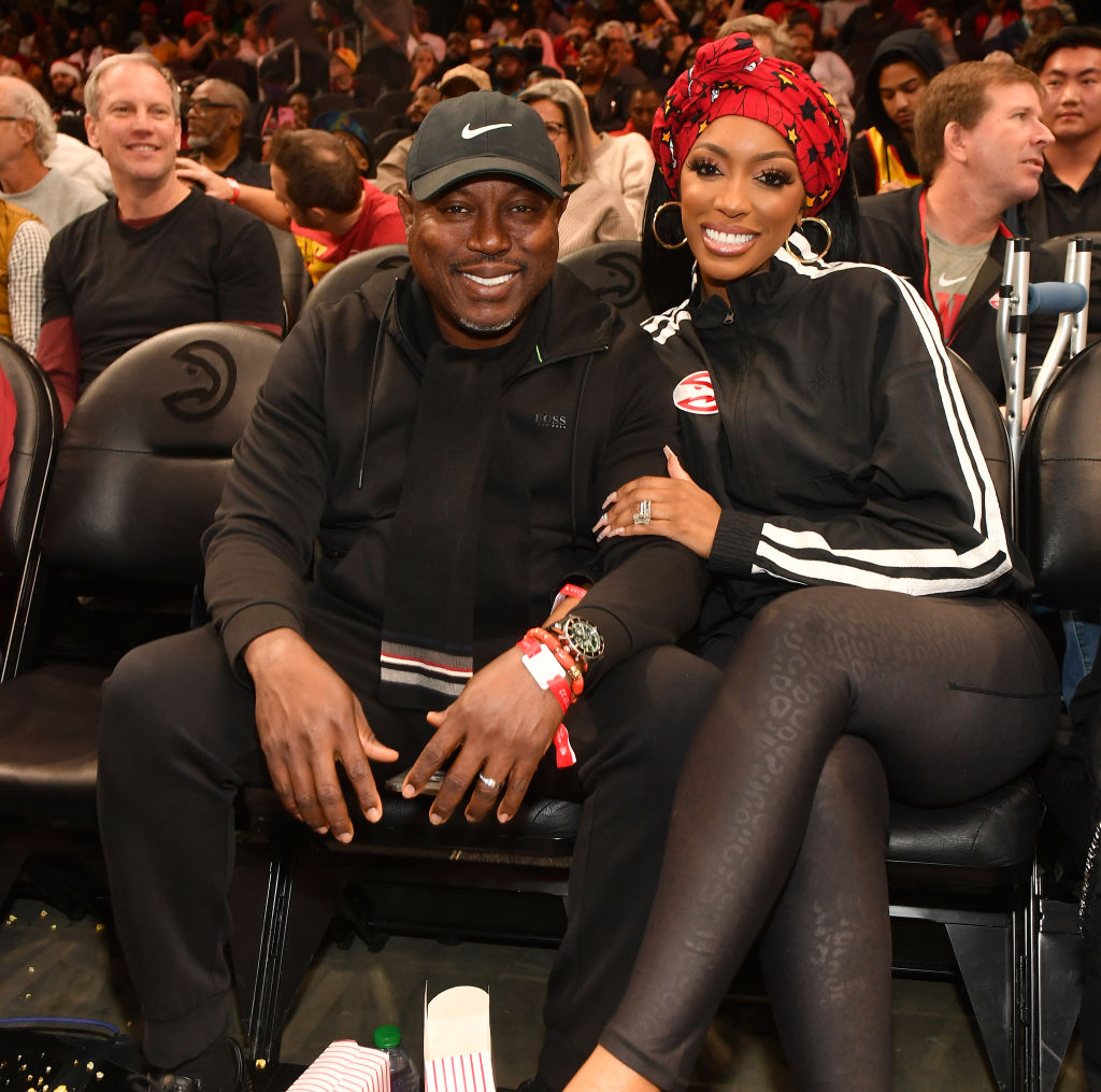 Celebrities Attend Miami Heat v Atlanta Hawks