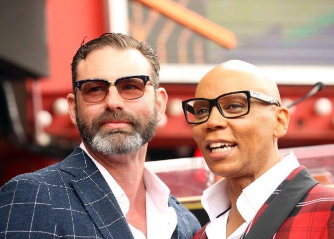 RuPaul Honored With Star On The Hollywood Walk Of Fame