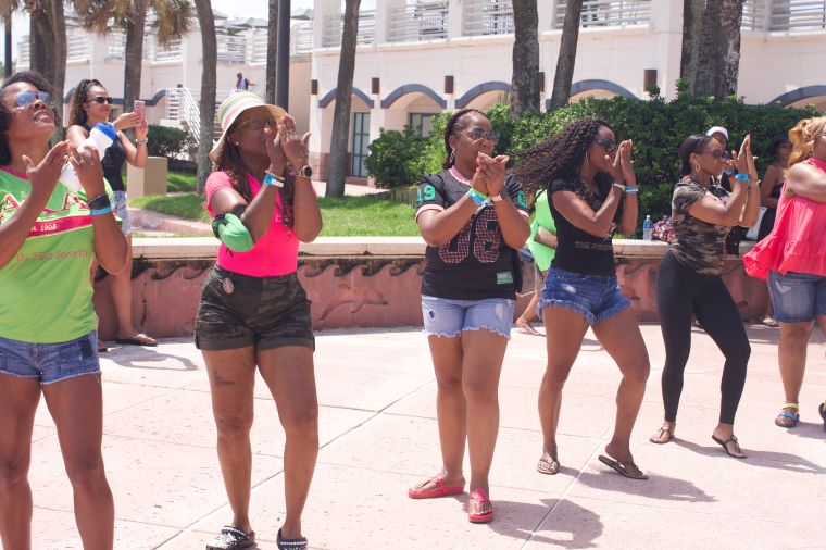 Rickey Smiley's Birthday Beach Blowout Divine Nine Step and Stroll