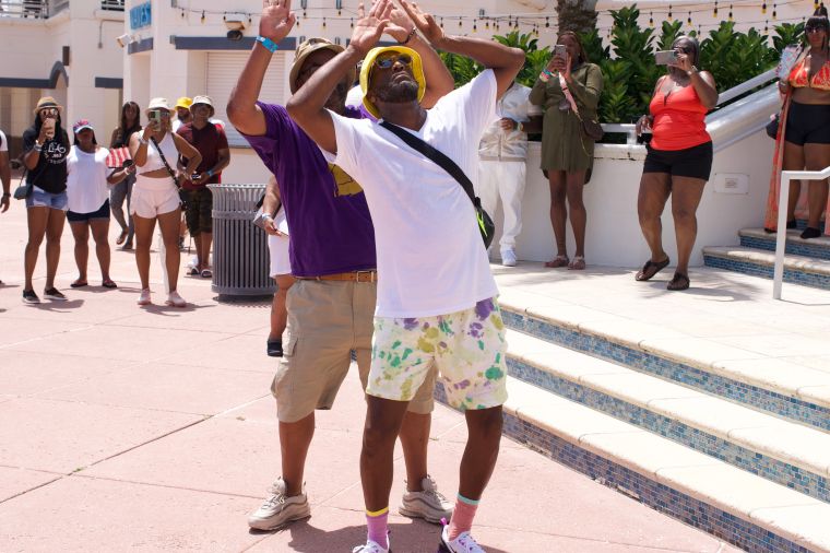 Rickey Smiley's Birthday Beach Blowout Divine Nine Step and Stroll