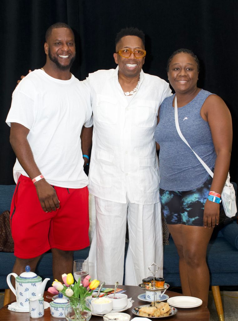 Gary Brings The Tea To Rickey Smileys Birthday Beach Blowout