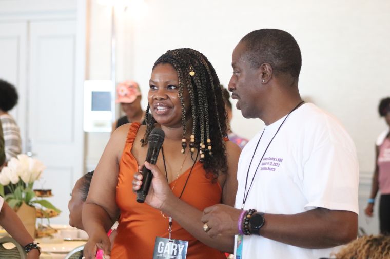 Gary Brings The Tea To Rickey Smileys Birthday Beach Blowout