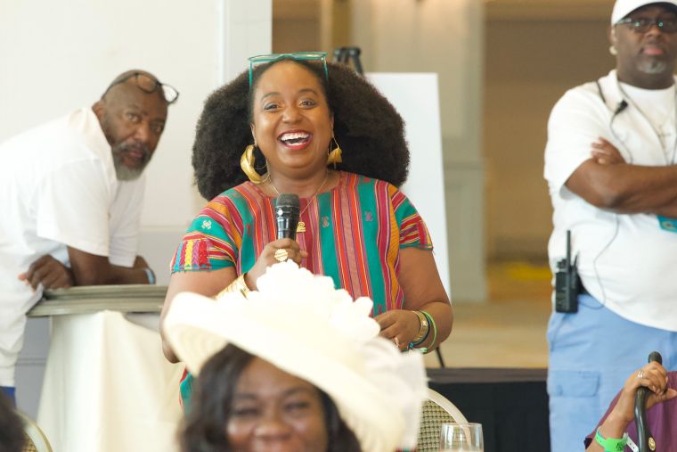 Gary Brings The Tea To Rickey Smileys Birthday Beach Blowout