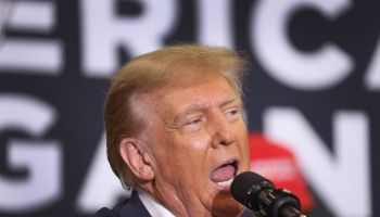 Former President Trump Holds Rally In Waterloo, Iowa