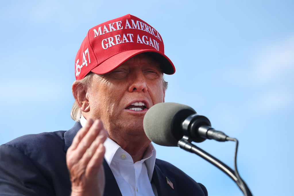 Former President Trump Holds A Campaign Rally In Ohio