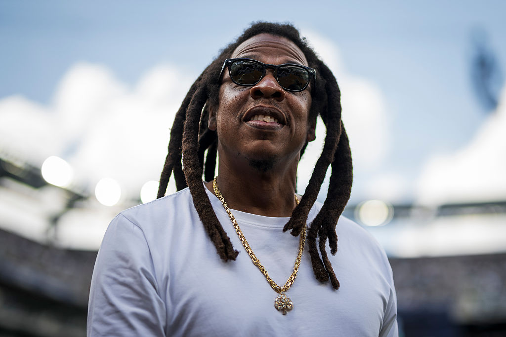 The American rapper Jay-Z (Shawn Corey Carter) looks on...