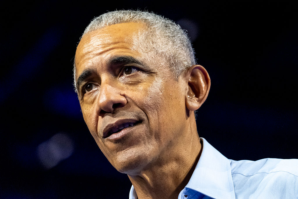 Former President Barack Obama campaigns for Kamala Harris in Milwaukee, Wisconsin