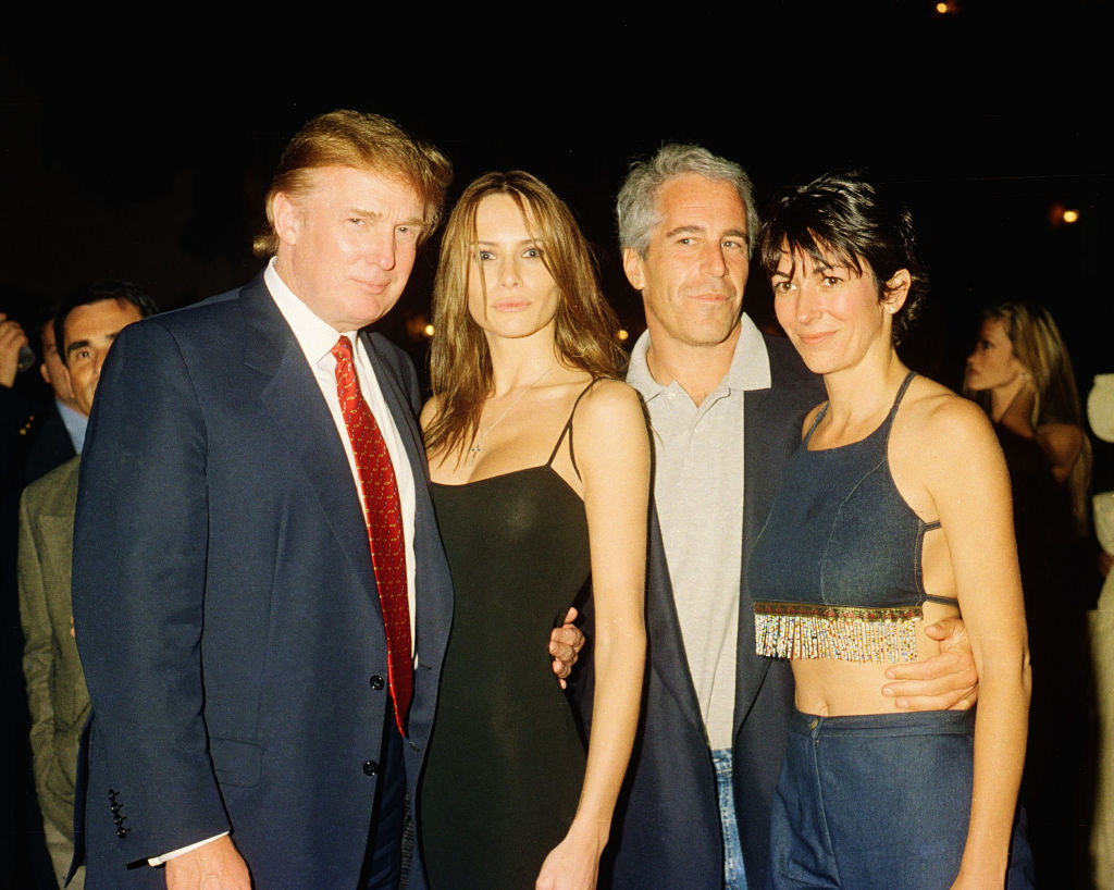 Trump, Knauss, Epstein, &amp; Maxwell At Mar-A-Lago