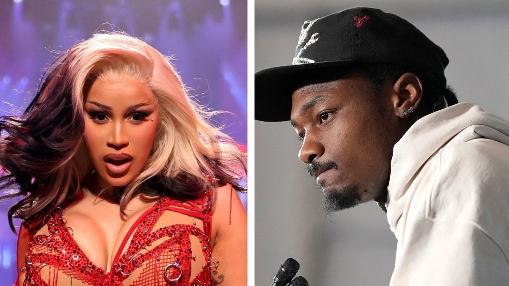 Stefon Diggs and Cardi B