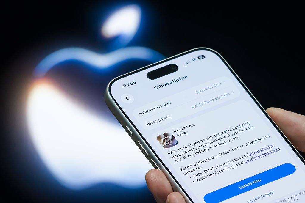 Apple iOS 27 Beta Software Update Displayed on iPhone Following WWDC 2026 Announcement